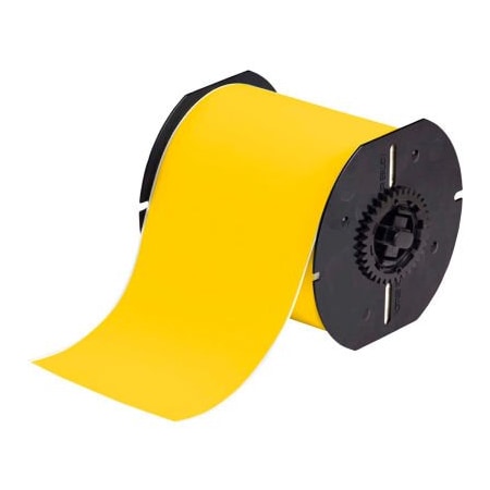Brady Brady B30 Indoor-Outdoor Industrial Vinyl Labels, 2-1-4inW x 100'L, Yellow, B30C-2250-595-YL